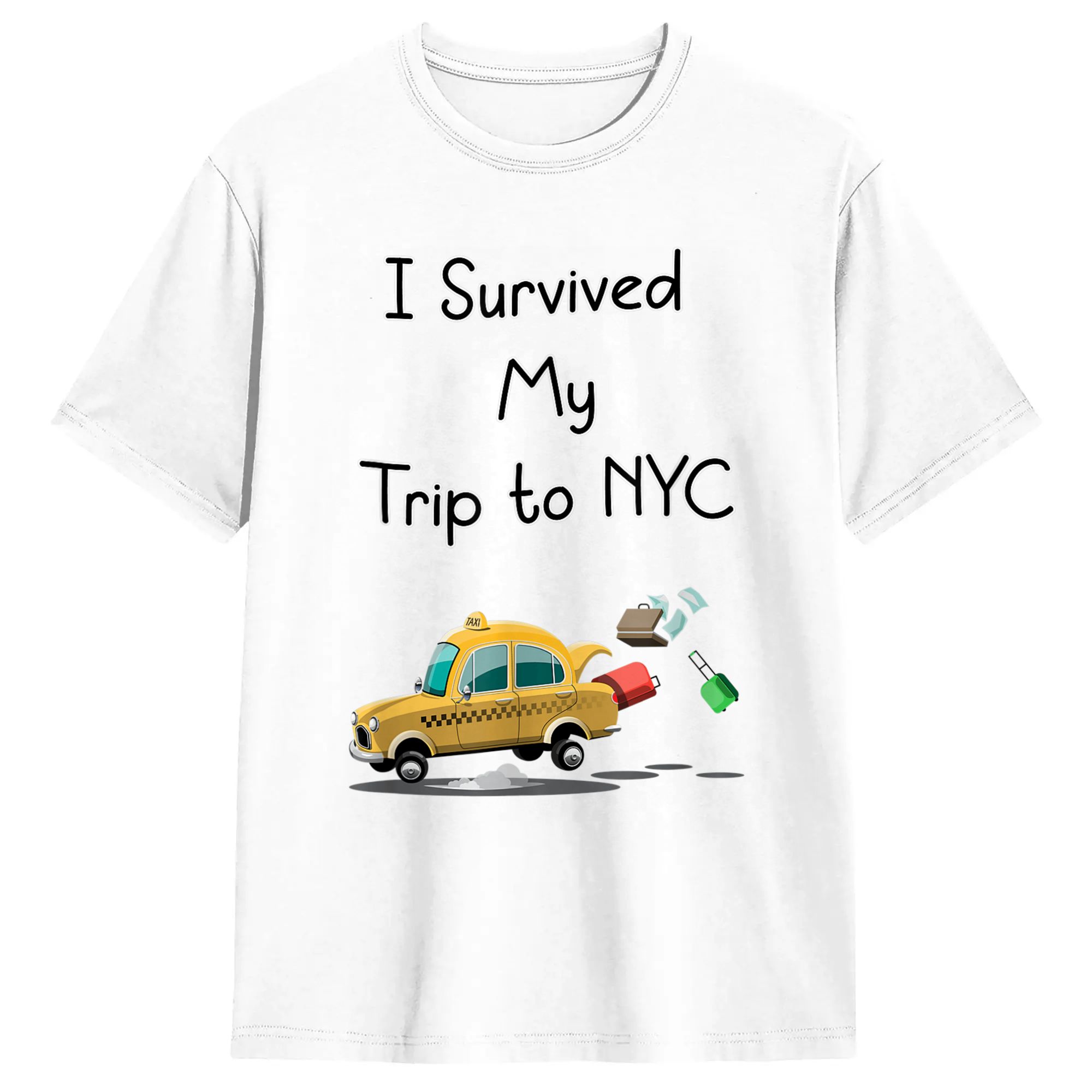 Summer Clothing Nyc - NYC'ye Giden Yolculuğumdan Kurtuldum Pamuklu Tişört
