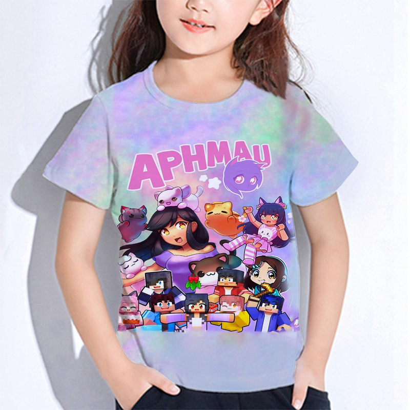 Summer Clothing Newborn - Aphmau Cat ws kedi T shirt