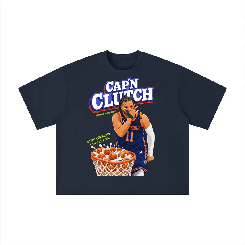 Summer Clothing Nyc - CAPN CLUTCH Knicks T-Shirt Erkek ve