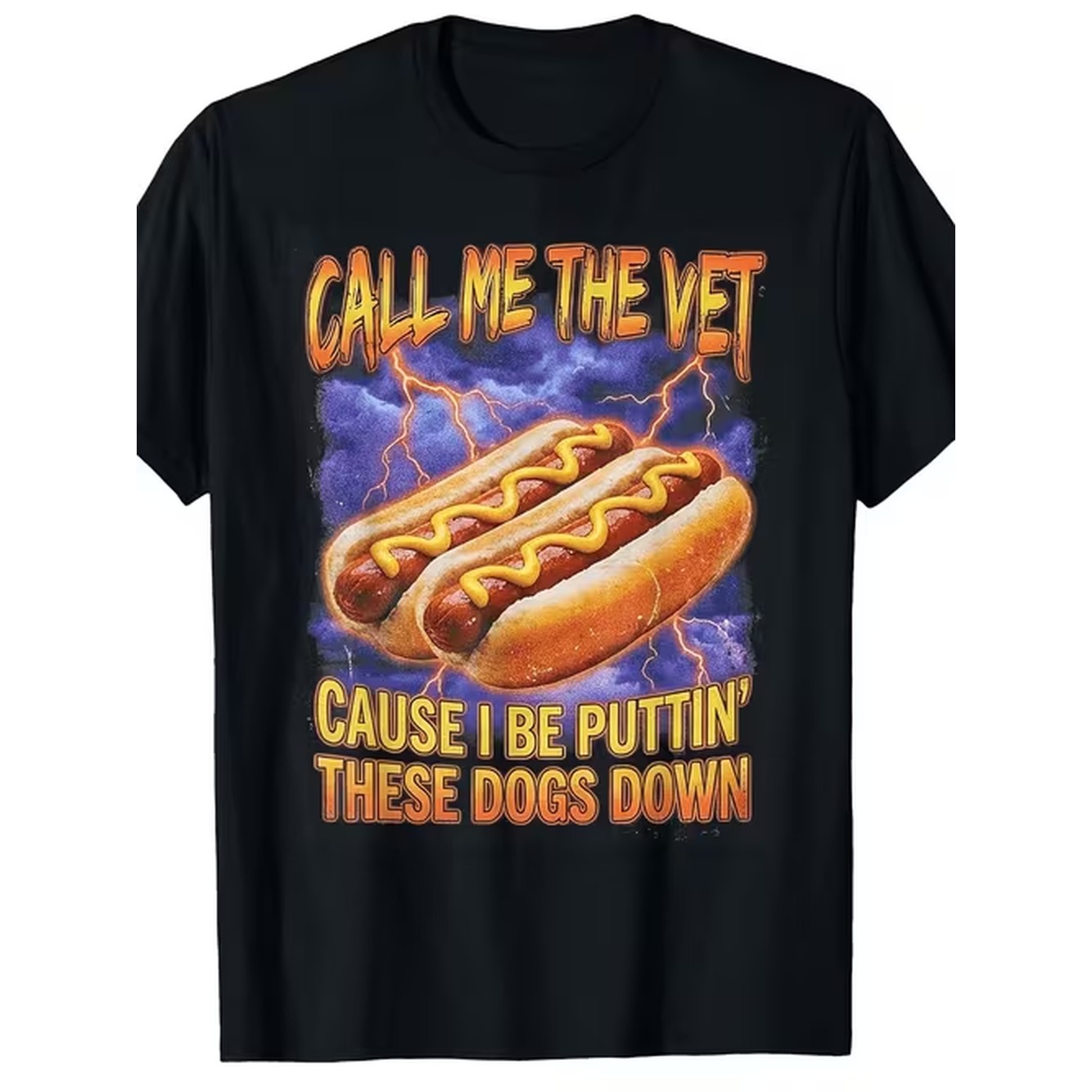 Summer Dog Clothing - Büyük Beden Veteriner Komik Hot Dog