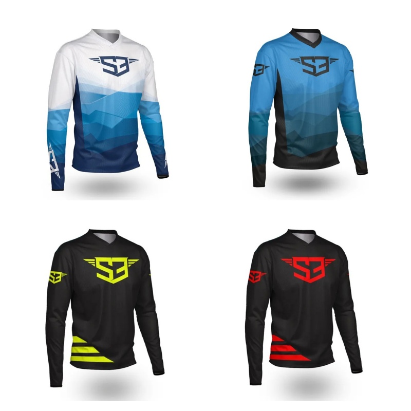 Summer Clothing Motorcycle - S3 Uzun Kollu Motokros Forması Motosiklet
