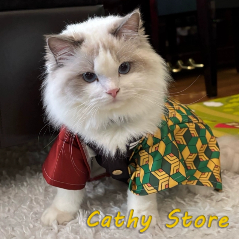 Summer Dog Clothing - Iblis avcısı Zenitsu evcil hayvan giyim