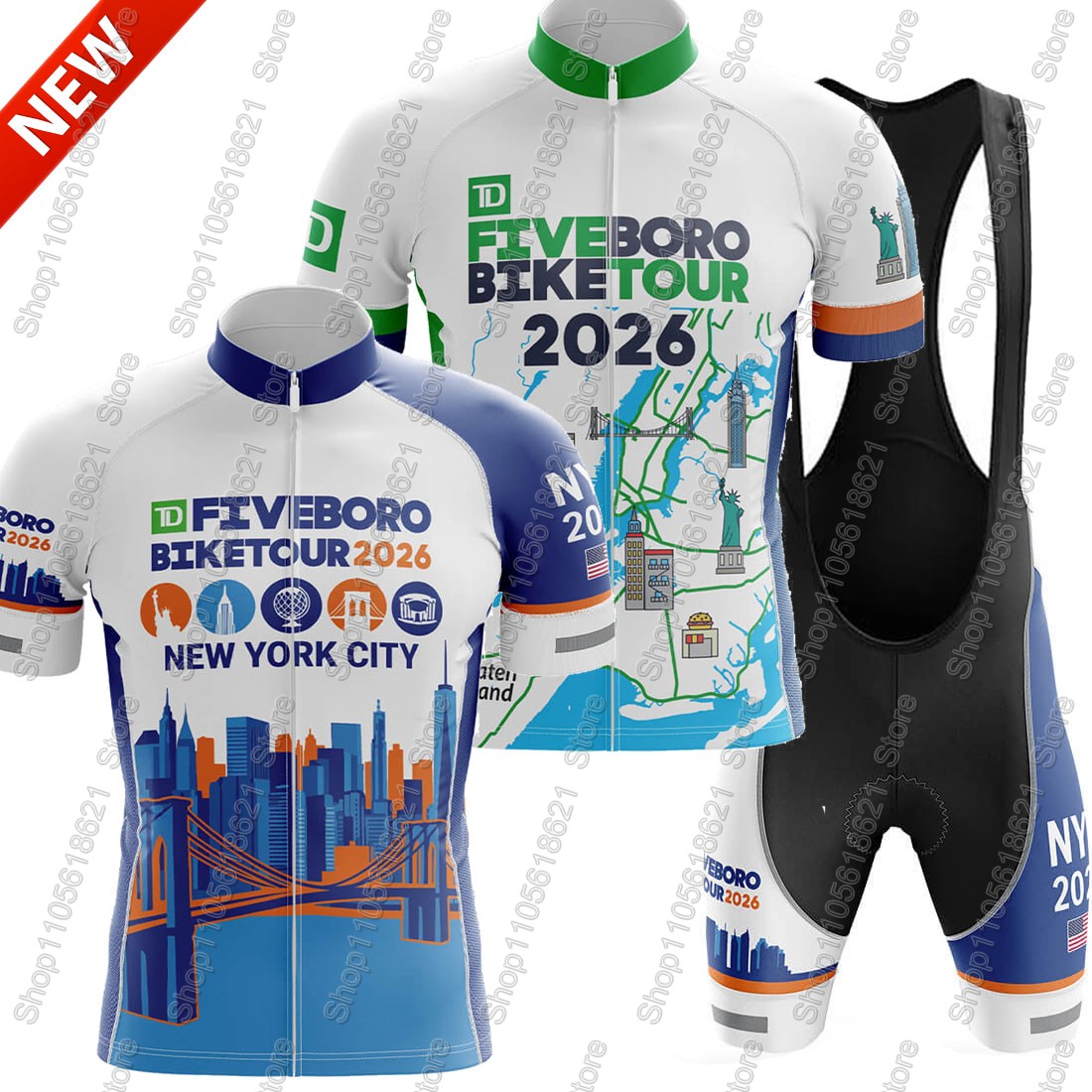 Summer Clothing Nyc - NYC-Cycling-Tour 2026 Takım Forması Seti Bisiklet