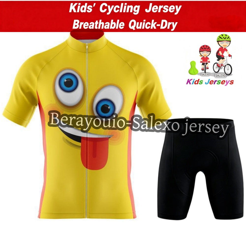Summer Clothing Kids Sale - Çocuk Karikatür Bisiklet Forması Seti ERKEK