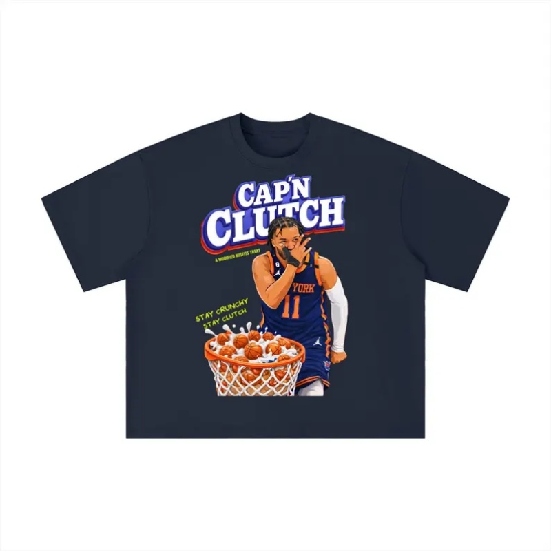 Summer Clothing Nyc - CAPN CLUTCH Knicks Tişört Erkek ve