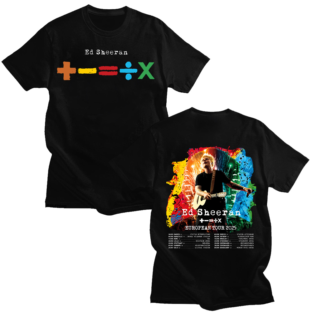 Summer Clothing Gif - Ed Sheeran Avrupa Turu 2025 T-shirt
