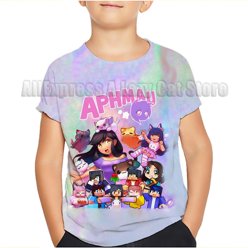 Aphmau Cat ws kedi T shirt kar - Summer Clothing Newborn incelemesi ve fiyatı
