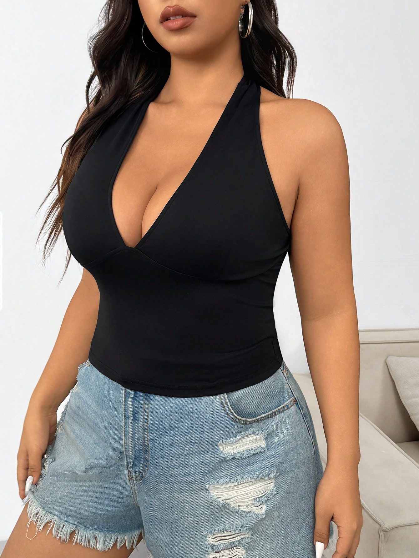 Yeni moda düz renk artı boyutu - Summer Clothing For Plus Size Women incelemesi ve fiyatı