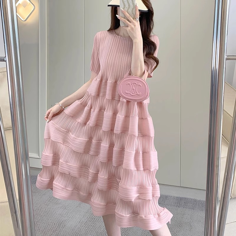 Kadın için Miyake pilili elbis - Summer Clothing For Teen Girls incelemesi ve fiyatı