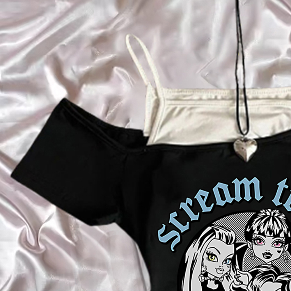 Estetik Punk Peri Tee kawaii b - Summer Clothing Newborn incelemesi ve fiyatı