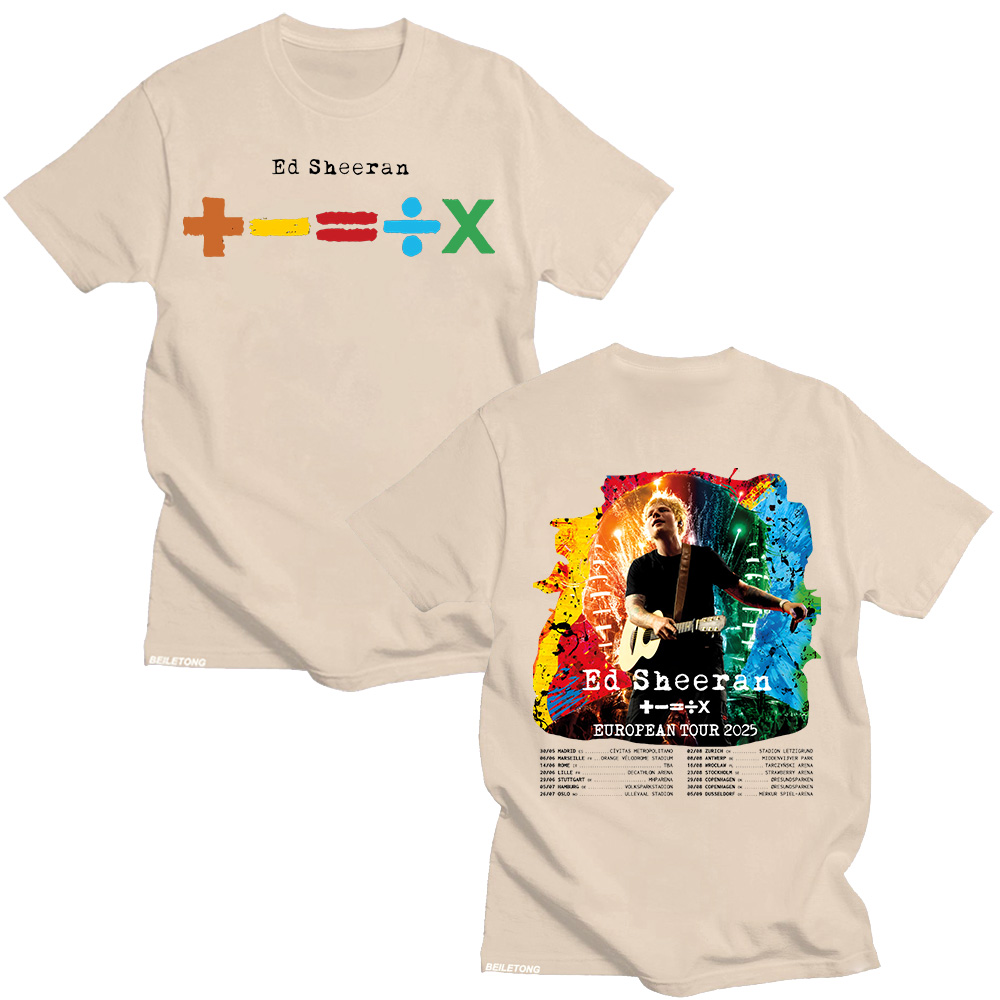 Ed Sheeran Avrupa Turu 2025 T- - Summer Clothing Gif incelemesi ve fiyatı