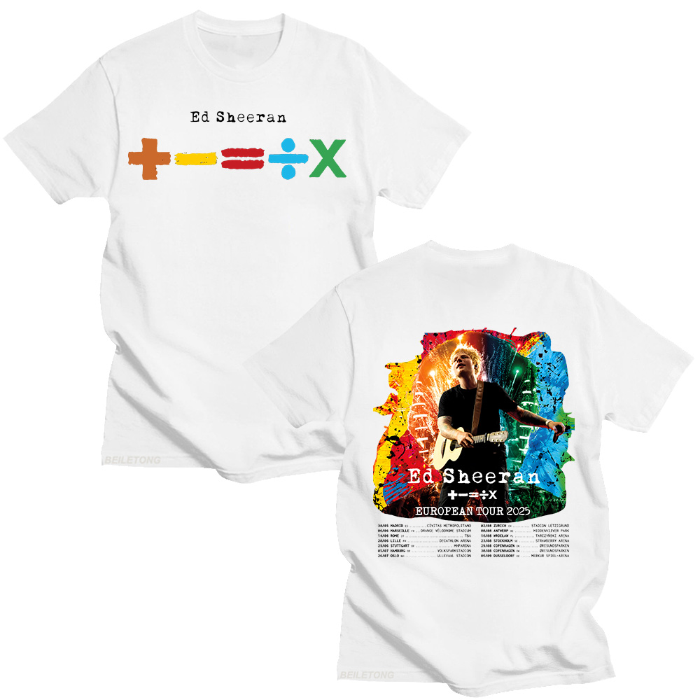 Ed Sheeran Avrupa Turu 2025 T- - Summer Clothing Gif incelemesi ve fiyatı