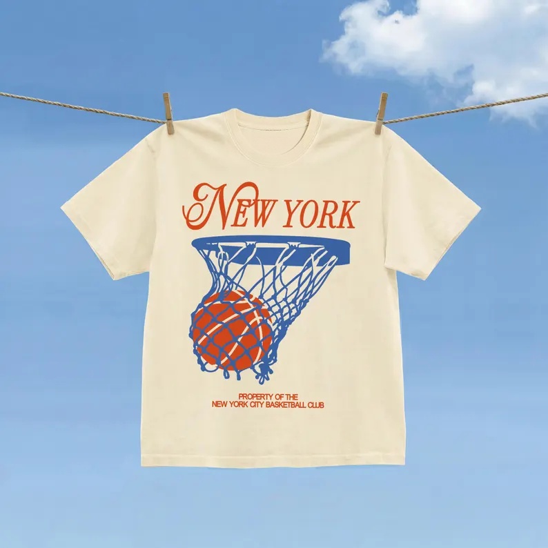 New York Basketbol Tişörtü Erk - Summer Clothing Nyc incelemesi ve fiyatı